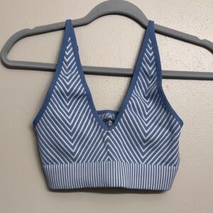 Garage Blue and White Striped Bralette